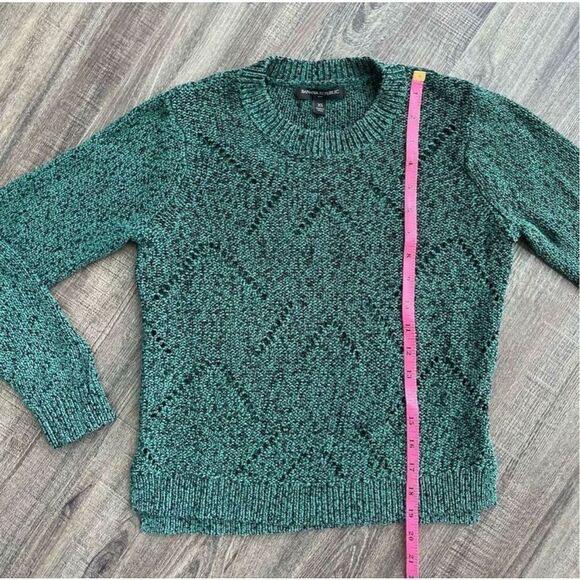 Banana Republic Open Knit Crew Neck Sweater Size XS Women’s Green - Picture 11 of 12